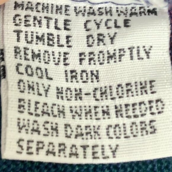 Vintage Shirt Plaid Size XL Mens Button up Winterweights by Van Heusen - Picture 4 of 7